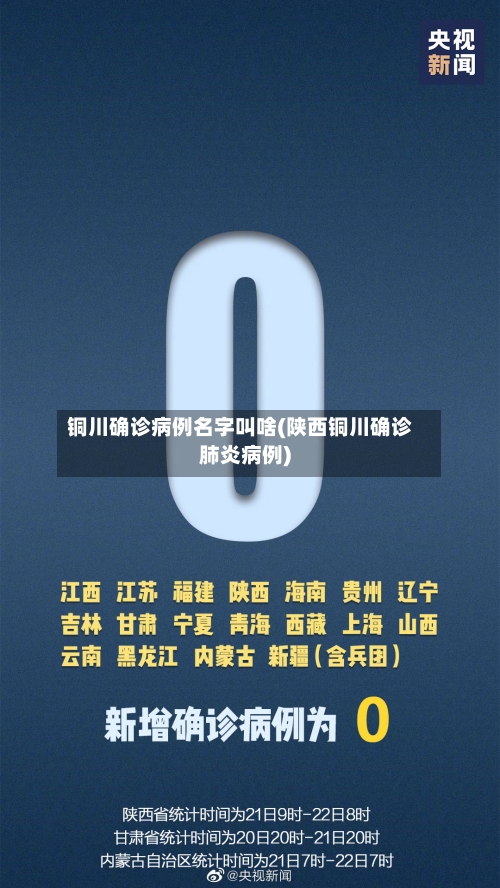 铜川确诊病例名字叫啥(陕西铜川确诊肺炎病例)-第2张图片