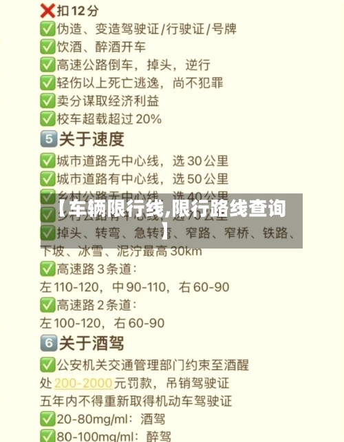 【车辆限行线,限行路线查询】