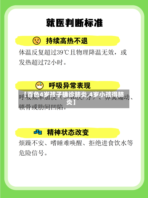 【百色4岁孩子确诊肺炎,4岁小孩得肺炎】