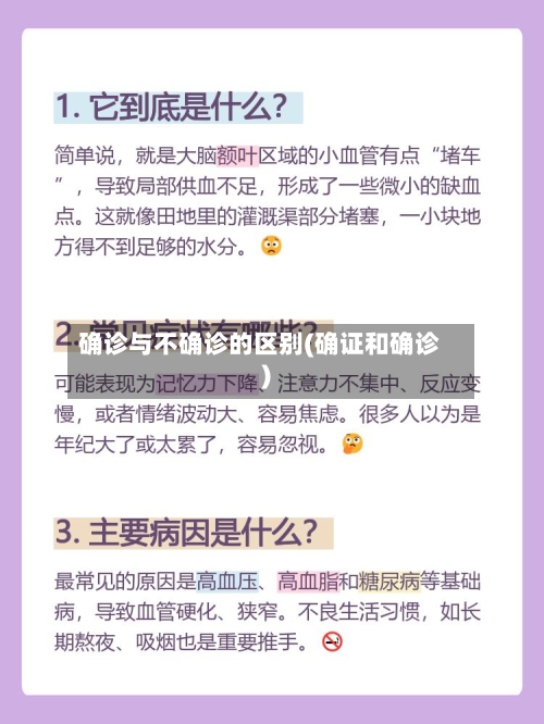 确诊与不确诊的区别(确证和确诊)