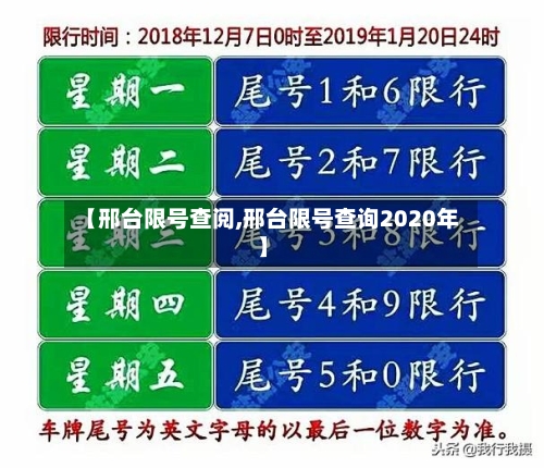 【邢台限号查阅,邢台限号查询2020年】-第3张图片