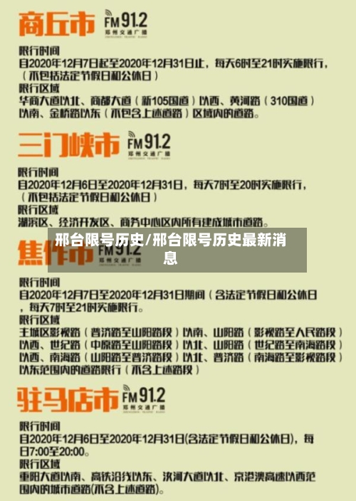 邢台限号历史/邢台限号历史最新消息-第2张图片