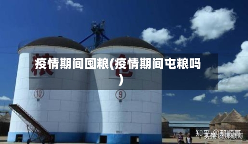 疫情期间囤粮(疫情期间屯粮吗)-第2张图片