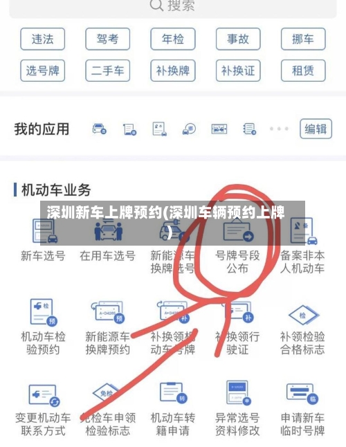 深圳新车上牌预约(深圳车辆预约上牌)