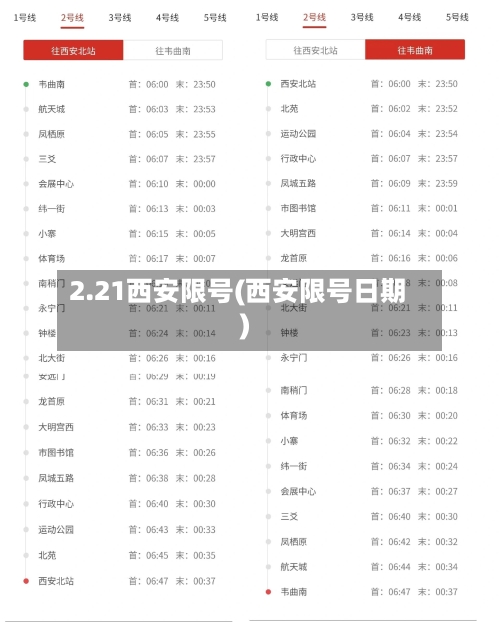 2.21西安限号(西安限号日期)